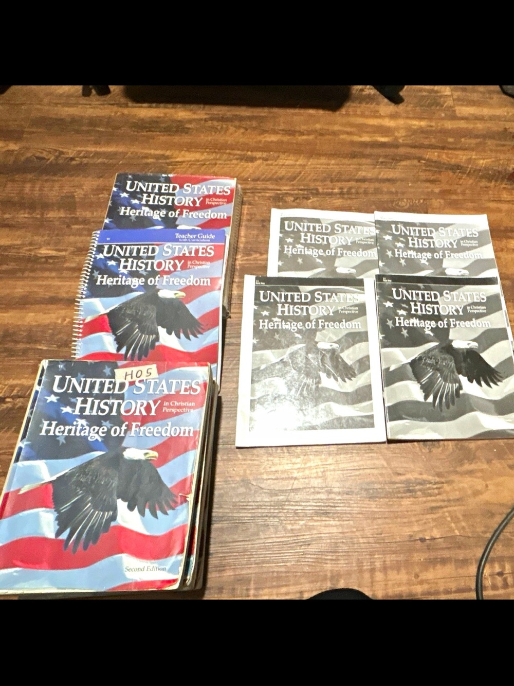 United States History Textbook set - Heritage of Freedom - Red, White, Blue